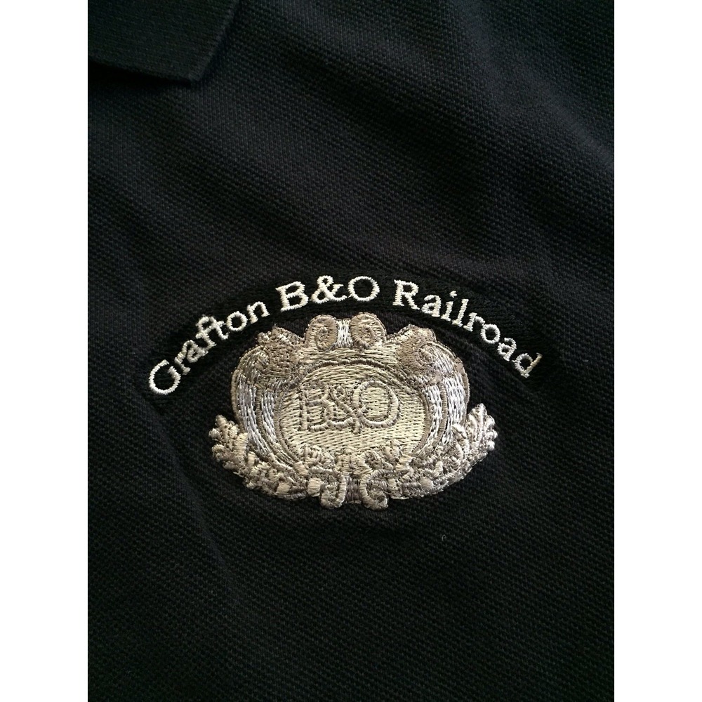 [3 LOT] Grafton WV B&O Railroad Shirt, Polo, Sweat - Medium Women's Unisex Black